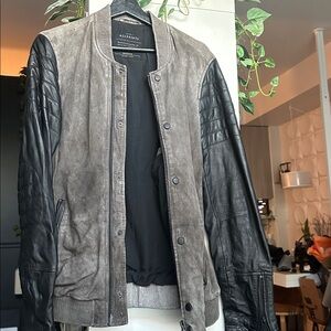 ALL SAINTS Jenko Leather suede Jacket - Very rare